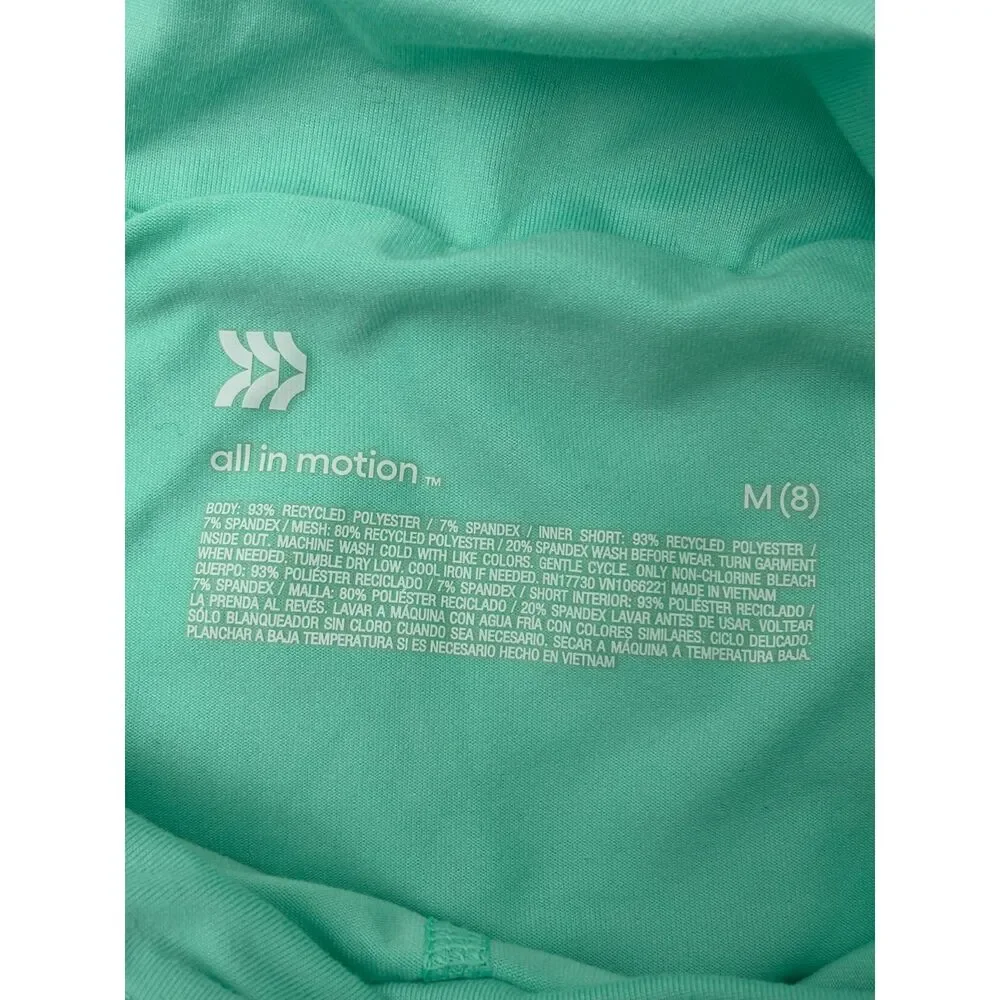 Girls Mint Green Tennis Skort Med And Large Keyhole Back Top Set Tennis Core